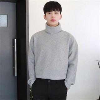 Napped Turtleneck Pullover