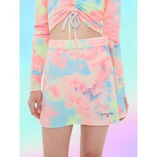 Dyed Cover-up Wrap Skirt Multicolor - One Size