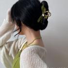 Ribbon Alloy Hair Clamp Hair Clamp - Bow - Green - One Size