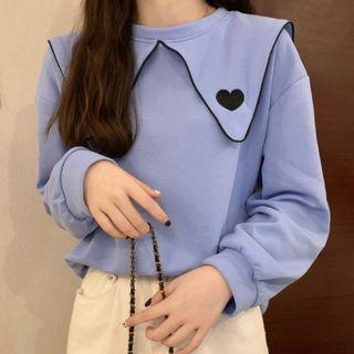 Heart Embroidered Top