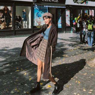 Boxy-fit Single-breasted Coat