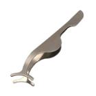 Stainless Steel False Eyelashes Tweezers Silver - One Size