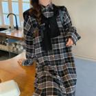 Plaid Shirtdress / Shawl