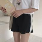 Side Zip Sweat Shorts
