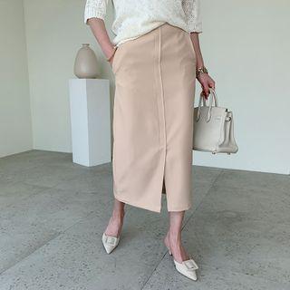 Seamline H-line Long Skirt