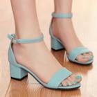 Block-heel Strapped Sandals