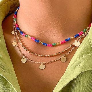 Set Of 3: Necklace 2463 - Set Of 3 - Gold - One Size