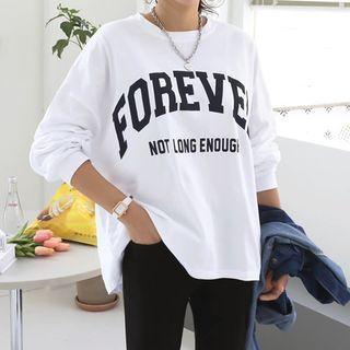 Forever Letter Print Sweatshirt