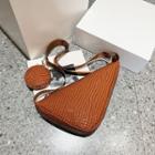 Set: Faux Leather Crossbody Bag + Coin Purse