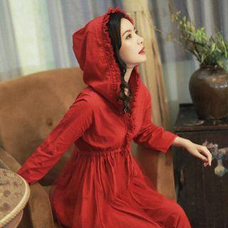 Hooded A-line Jacket