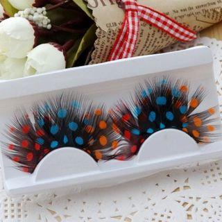 Dotted False Eyelashes #y200 (1 Pair) As Shown In Figure - One Size