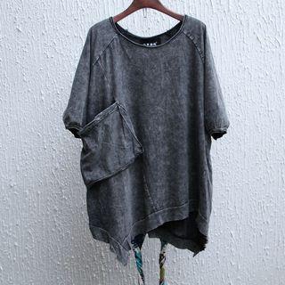 Short-sleeve Ripped T-shirt