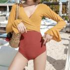Set: Cover-up + Spaghetti Strap Swimsuit