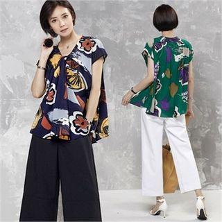 Short-sleeve A-line Pattern Top