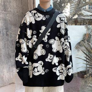 Bear Embroidery Sweater