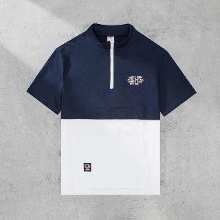 Short-sleeve Zip Panel T-shirt