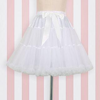 Lace-trim Petticoat Skirt