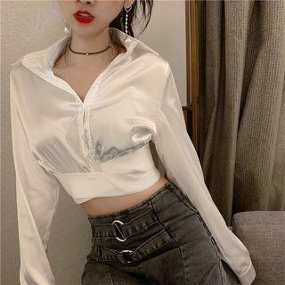 Glitter Crop Shirt