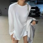 Plain Napped Oversized T-shirt