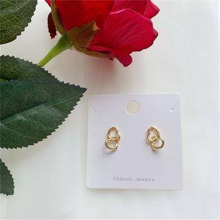 Alloy Heart Earring 925 Sterling Silver - As Shown In Figure - One Size