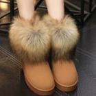 Furry Trim Snow Boots