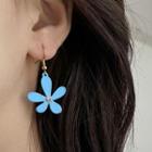 Flower Dangle Earring 1 Pair - Blue - One Size