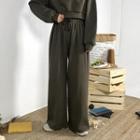 High-waist Wide-leg Sweatpants