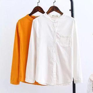 Corduroy Plain Blouse
