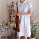 Cap-sleeve Polo Dress