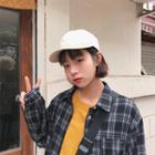 Embroidered Short Brim Baseball Cap