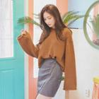 Drop-shoulder Loose-fit Sweater