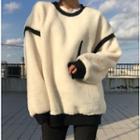 Panel Fleece Long-sleeve Sweatshirt