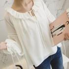 Set: Split-neck Cover-up + Strap Top