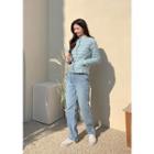 Washed Semi Wide-leg Jeans