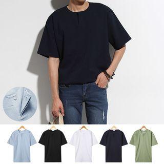 Loose-fit Cotton Henley