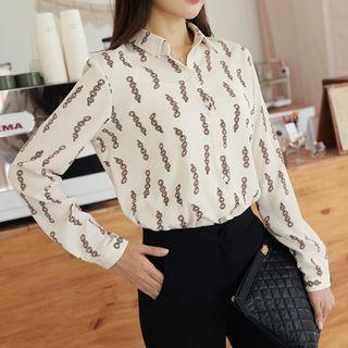 Chain-patterned Blouse