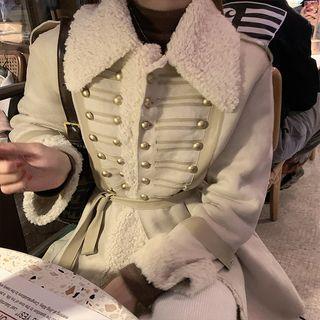 Collared Fleece-lined Coat
