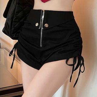 Drawstring High Wasit Shorts