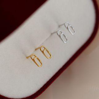 Safety Pin Sterling Silver Earring