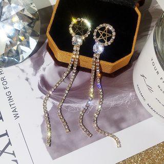 Rhinestone Tassel Earring