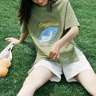 Goose Print Short-sleeve T-shirt