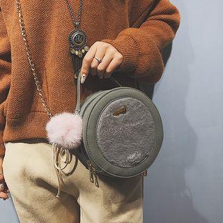 Furry Round Crossbody Bag