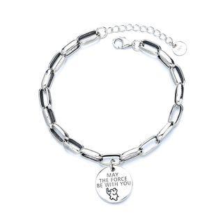 Sterling Silver Pendant Bracelet 104s - 925 Silver - Silver - One Size