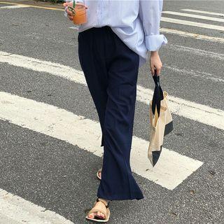 Wide Leg Pants Pants - Dark Blue - One Size