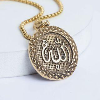 Disc Pendant Without Necklace - Pendant - Gold - One Size