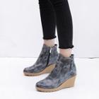 Wedge-heel Ankle Chelsea Boots