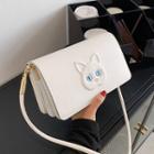 Cat Print Flap Crossbody Bag