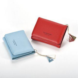 Faux Leather Trifold Short Wallet