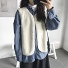 Buttoned Vest Almond - One Size