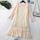 Peter Pan-collar Lace A-line Dress